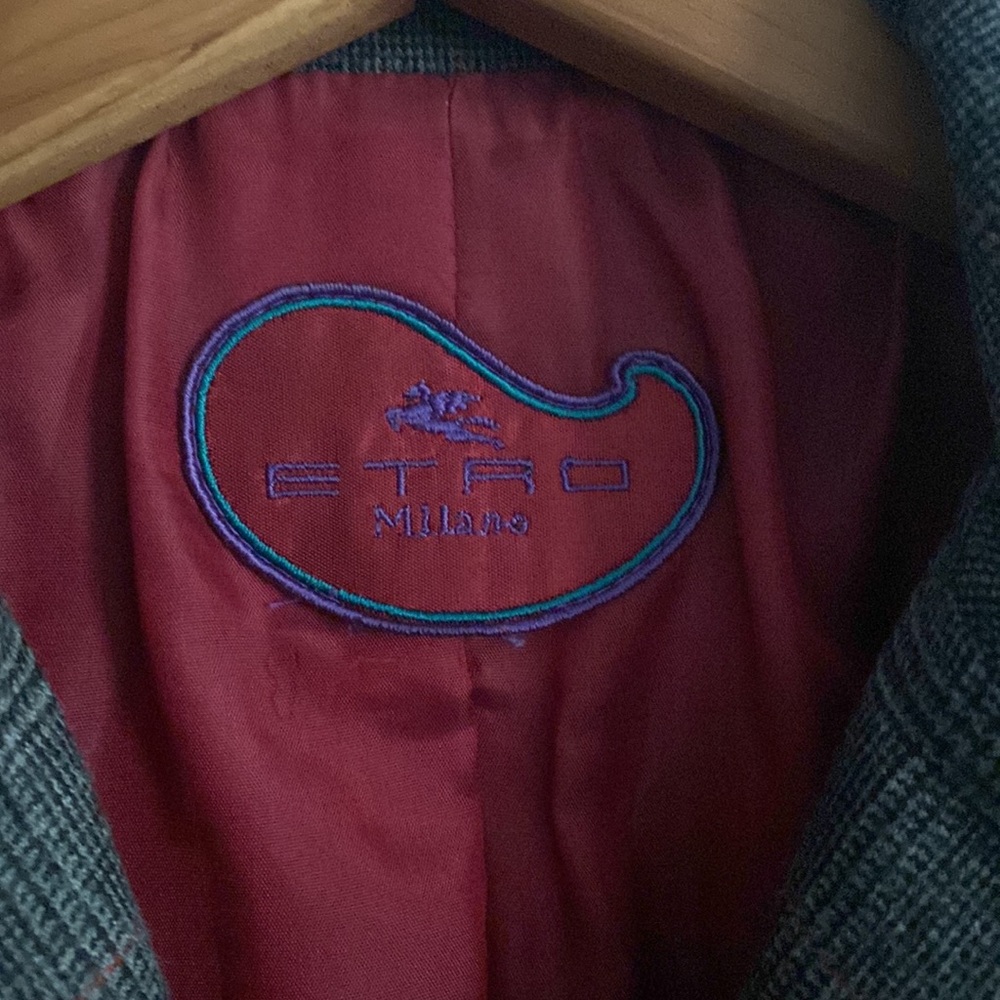 ETRO checkers jacket, sz 6 - Picture 2 of 4